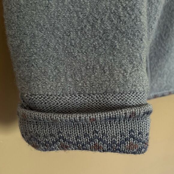 Icelantic Embroidered Wool Shacket Sweater Jacket Medium - Picture 5 of 15